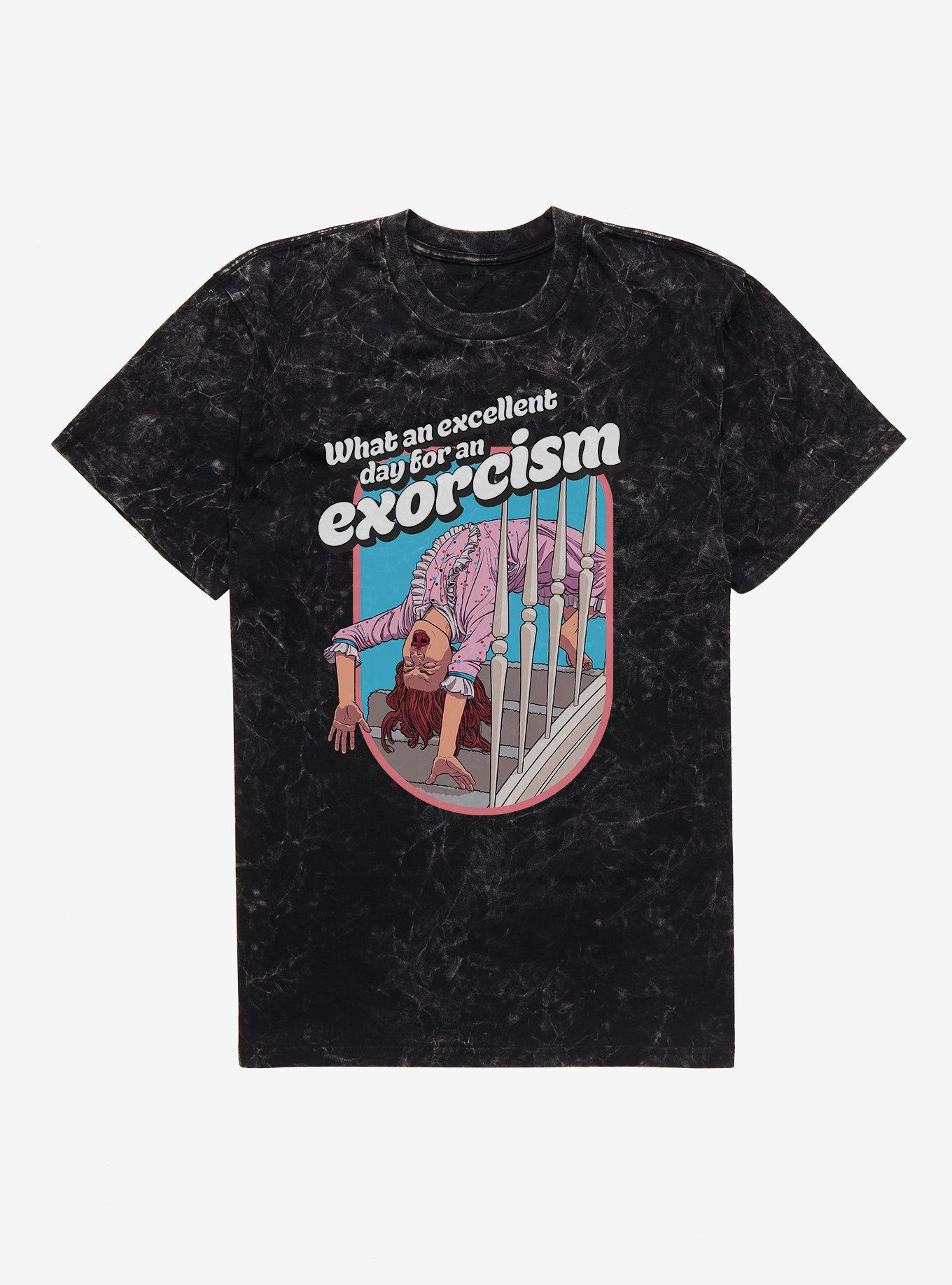 The Exorcist What An Excellent Day For An Exorcism Mineral Wash T-Shirt