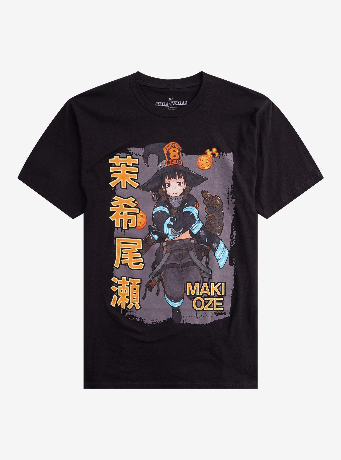 Fire Force Maki Oze Name Girls TShirt Graphic Tee | Graphic Tee | Unisex Shirt | Premium Quality Apparel