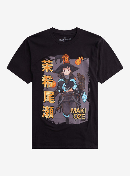 Fire Force Maki Oze Name Girls T-Shirt