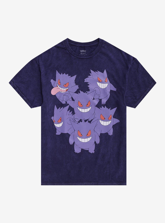 Pokémon Gengar Group Dark Wash Girls T-Shirt
