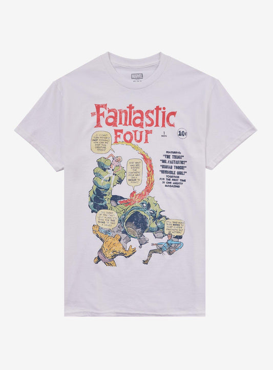 Marvel The Fantastic Four Comic Book Cover T-Shirt