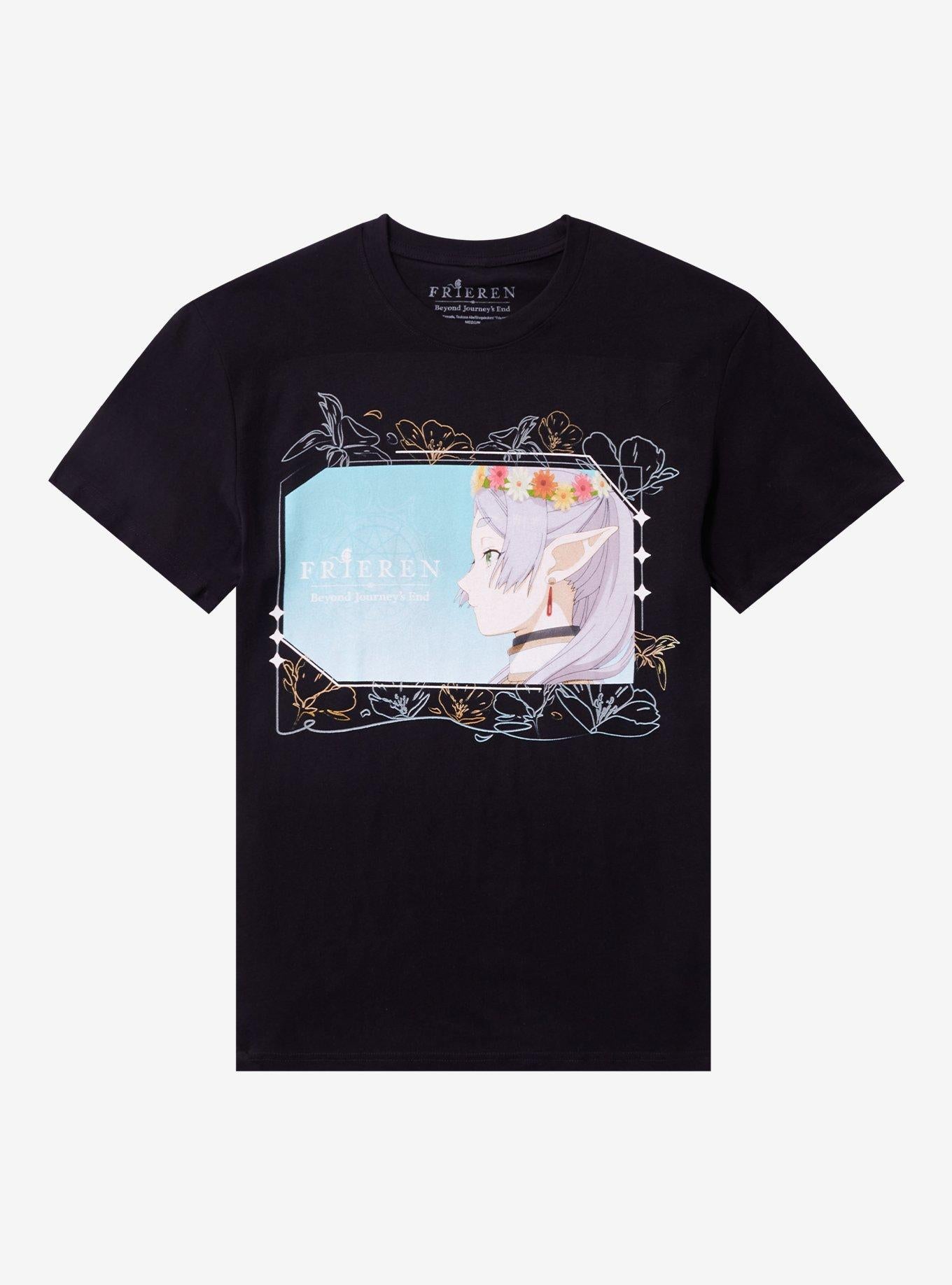Frieren: Beyond Journey's End Flower Panel T-Shirt