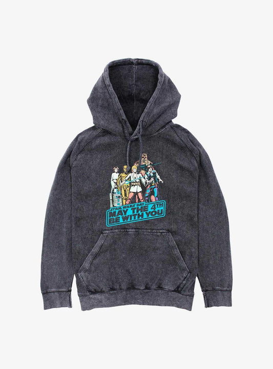 Star Wars May Fourth Group Mineral Wash Hoodie