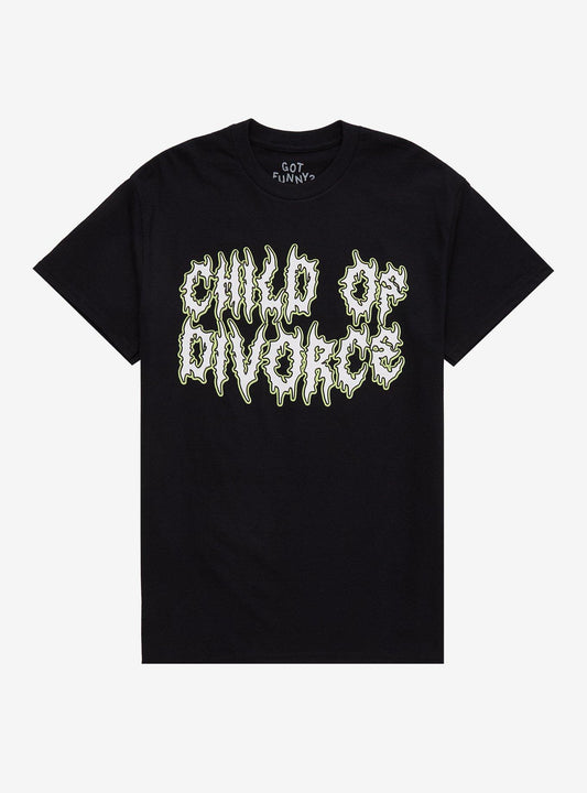 Child Of Divorce Metal T-Shirt By Got Funny?