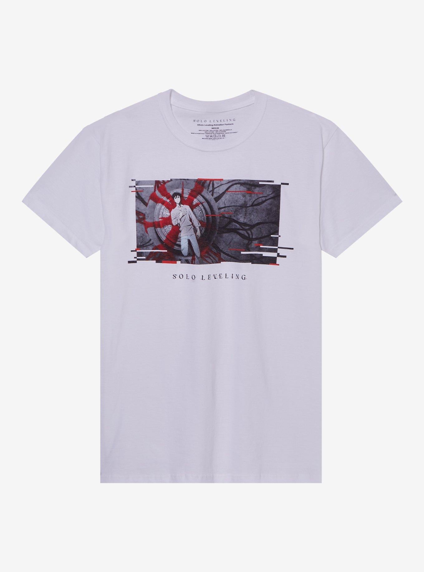 Solo Leveling Jinwoo Glitch Panel T-Shirt