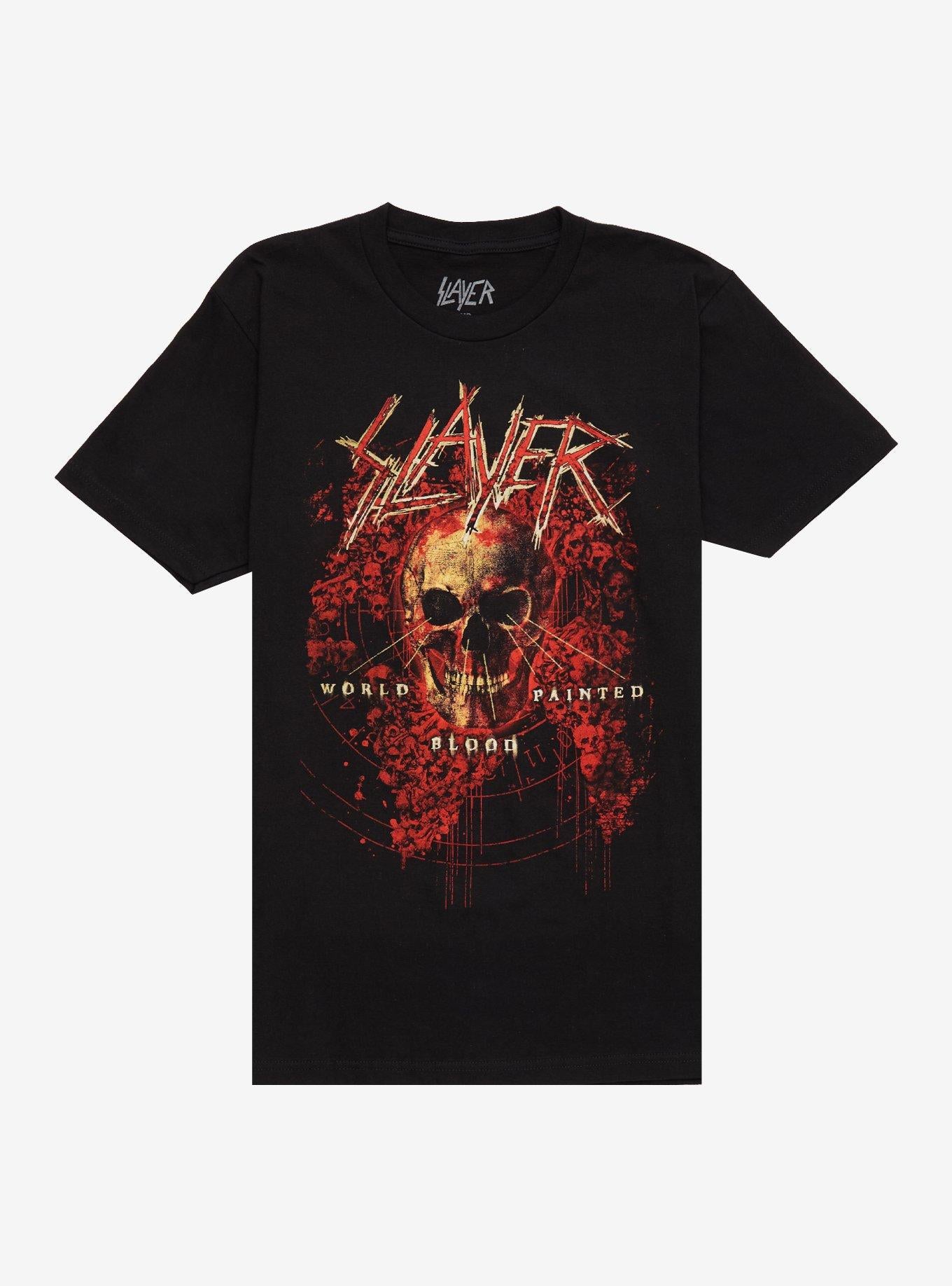 Slayer World Painted Blood Skulls T-Shirt