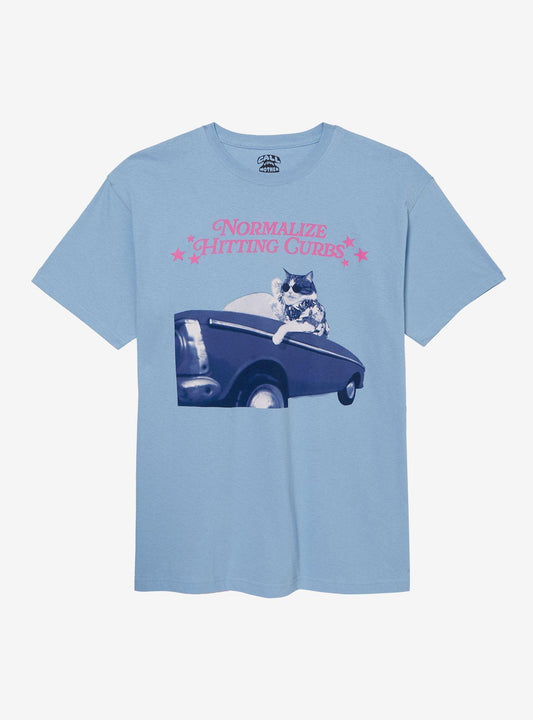 Cat Hitting Curbs T-Shirt By Call Your Mother