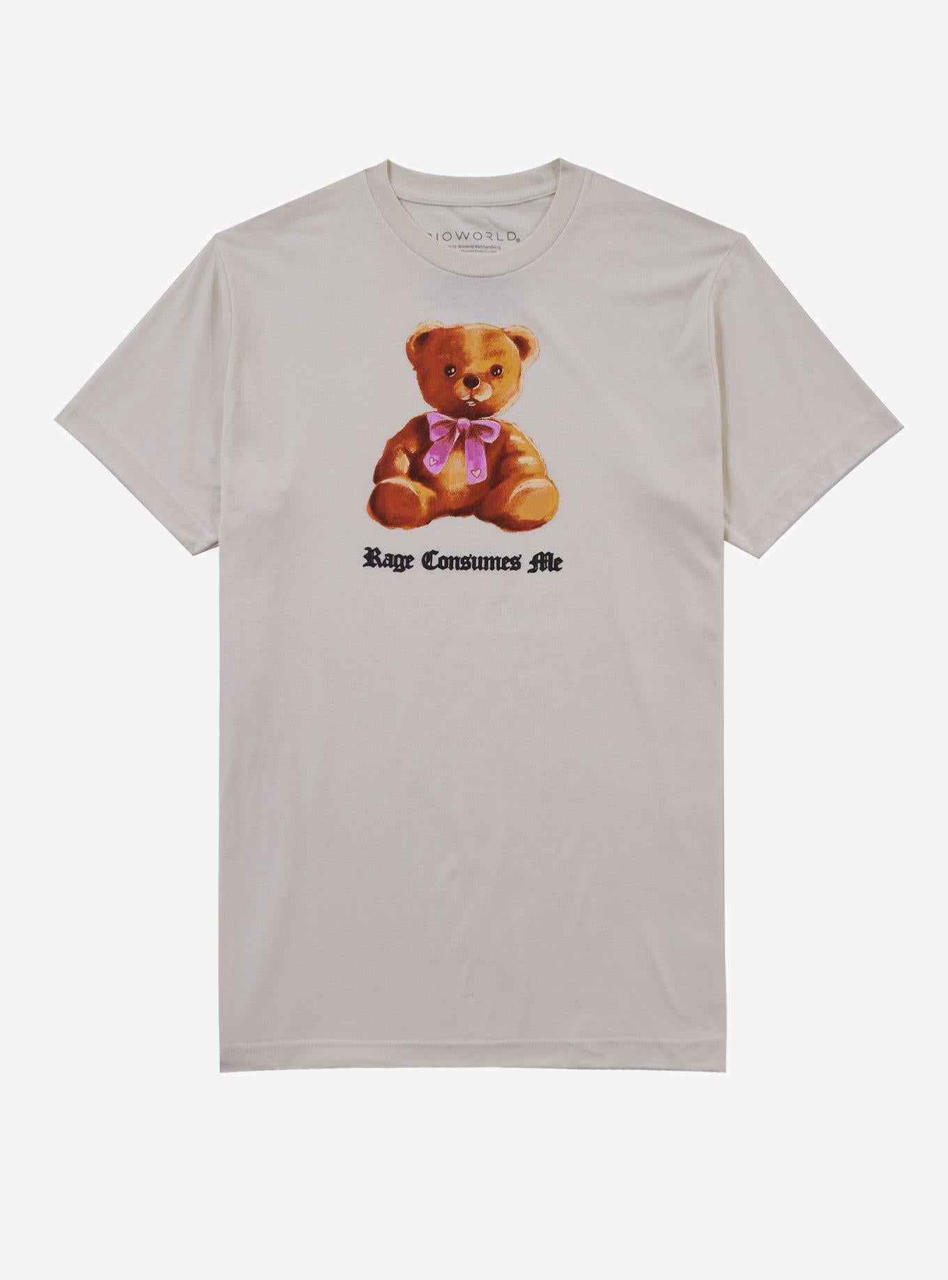 Teddy Bear Rage Puff Print T-Shirt