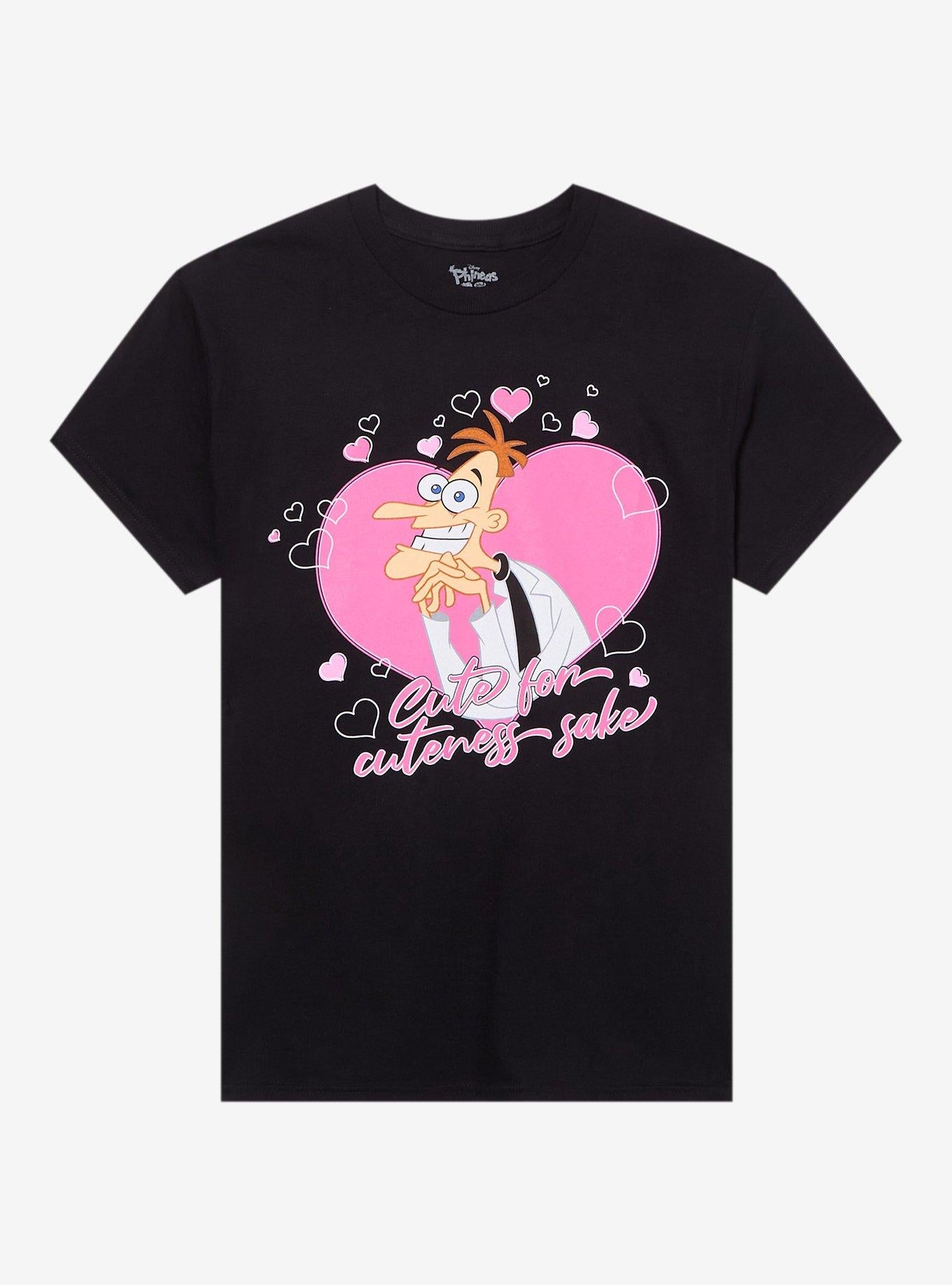 Disney Phineas And Ferb Doofenshmirtz Heart TShirt Graphic Tee | Graphic Tee | Unisex Shirt | Top Trending Fashion