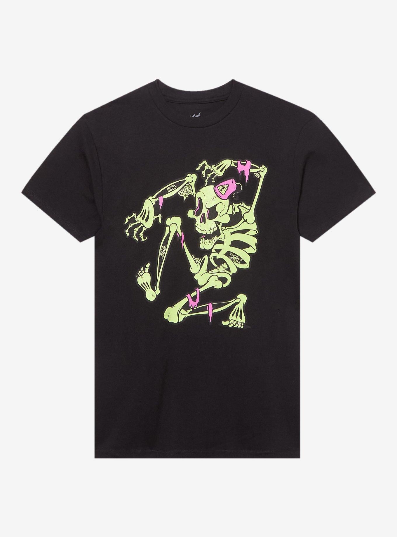 Spicy Donut Glow-In-The-Dark Skeleton T-Shirt