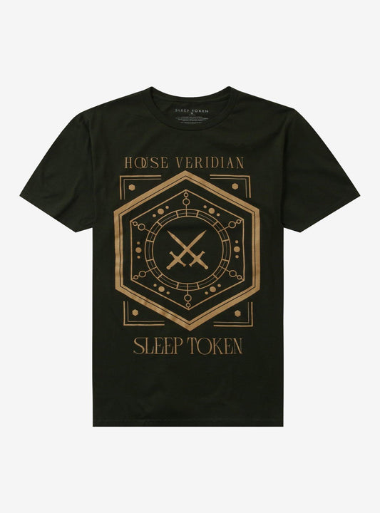 Sleep Token House Veridian Crest Green T-Shirt