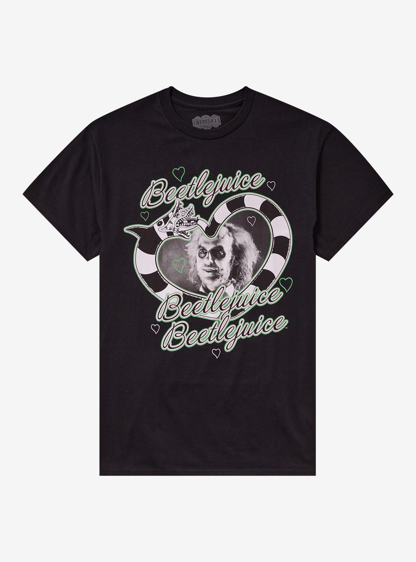 Beetlejuice Sandworm Heart Portrait T-Shirt
