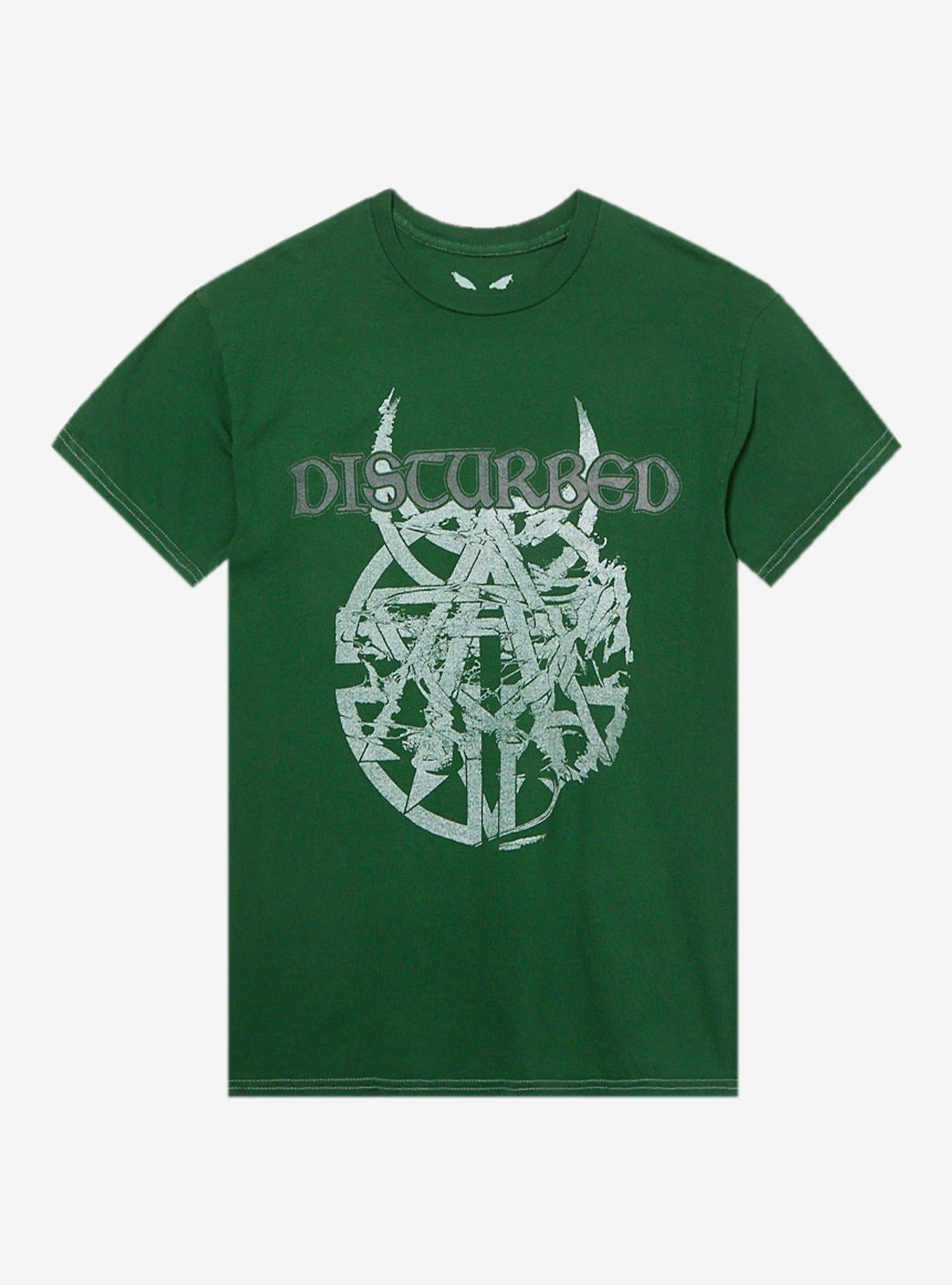 Disturbed Horned Logo Pigment-Dyed T-Shirt