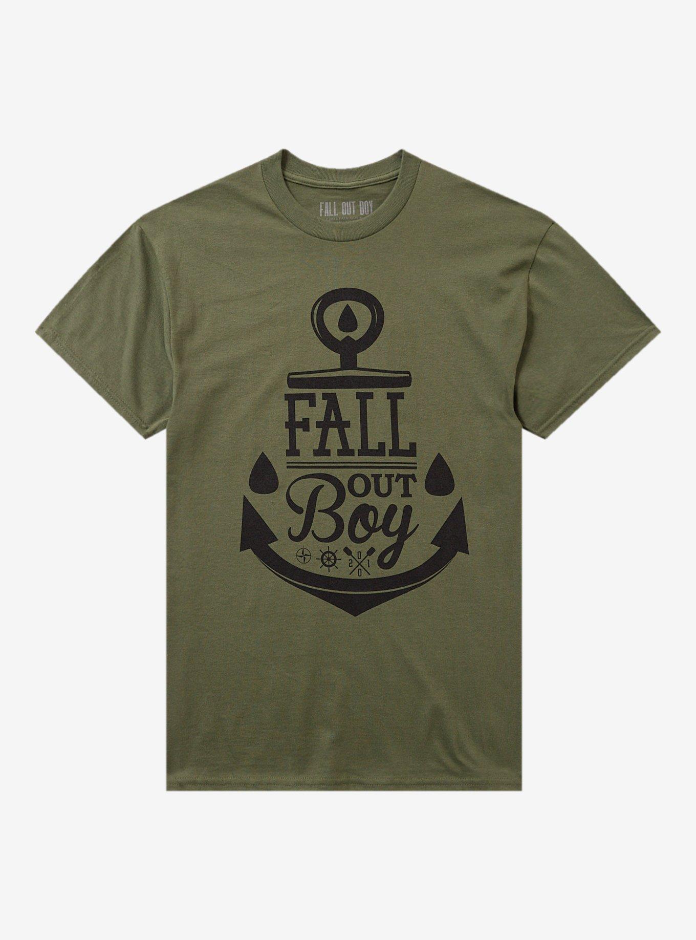 Fall Out Boy Green Anchor T-Shirt