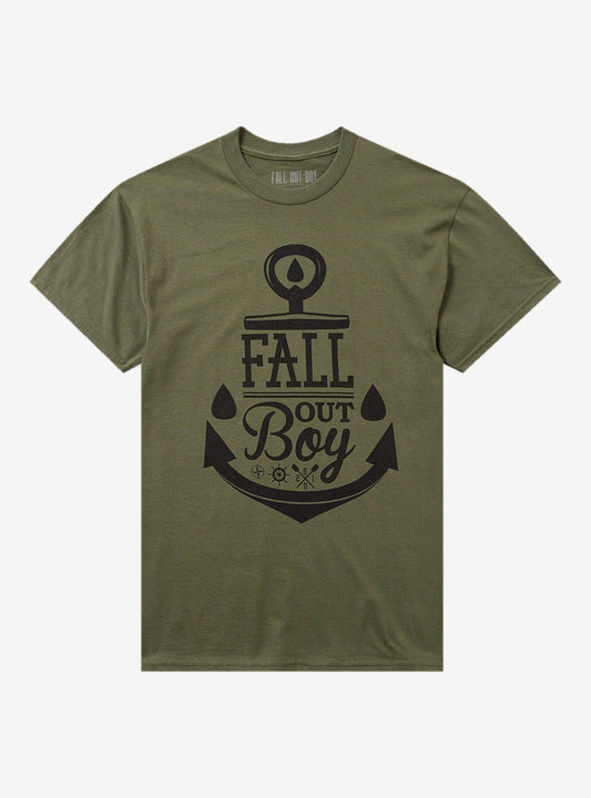 Fall Out Boy Green Anchor T-Shirt