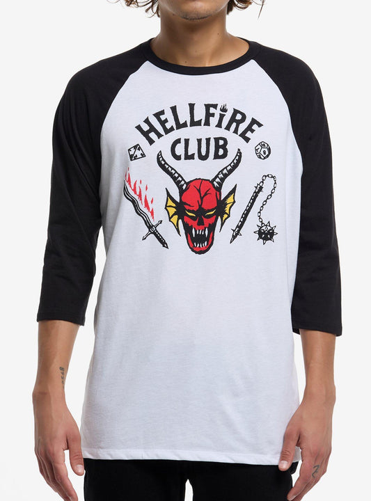 Stranger Things Hellfire Club Raglan T-Shirt