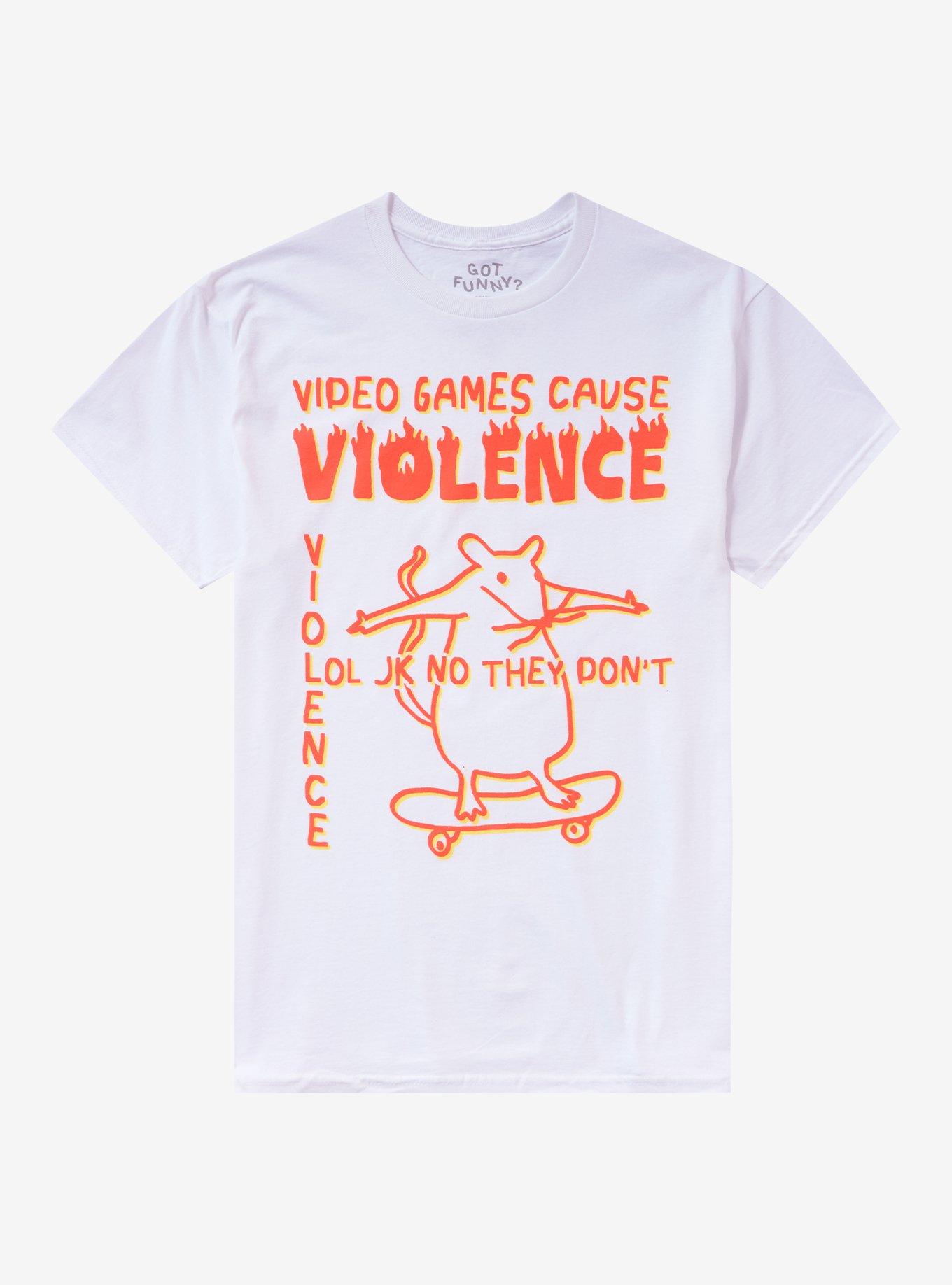 Video Game Violence JK T-Shirt By Got Funny?