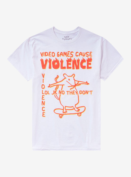 Video Game Violence JK T-Shirt By Got Funny?