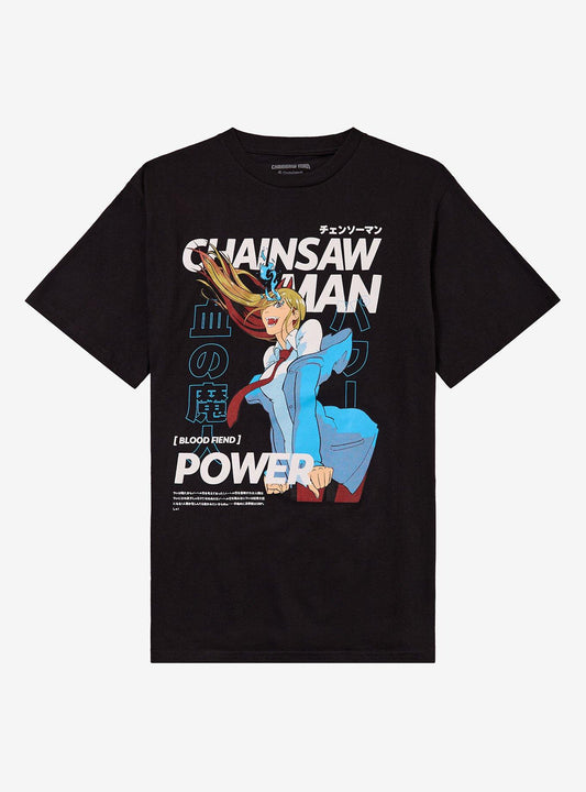 Chainsaw Man Power Magazine Cover T-Shirt
