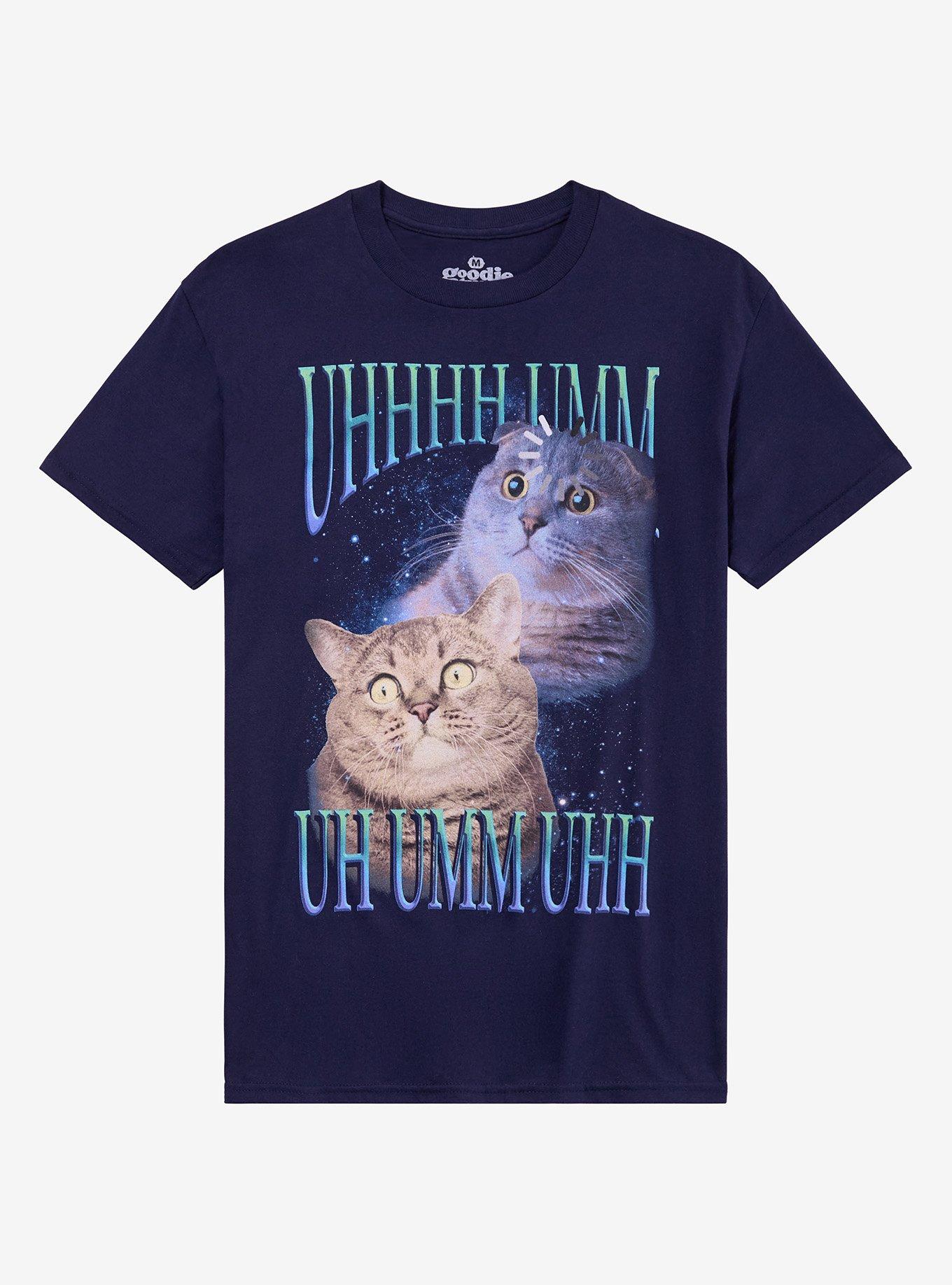 Ummm Cat Space T-Shirt By Goodie Two Sleeves