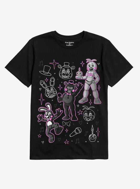Five Nights At Freddys Cute Characters TShirt Graphic Tee | Graphic Tee | Unisex Shirt | Soft Comfortable Wear
