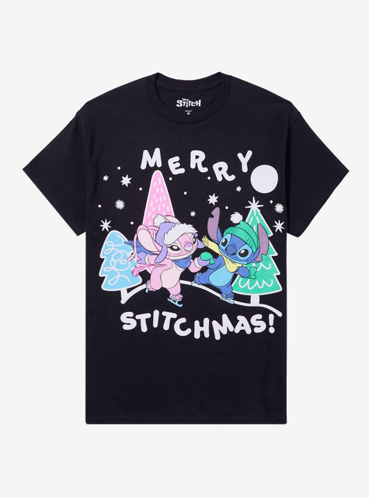 Disney Stitch Merry Stitchmas T-Shirt T-Shirt | Viral Style | Must-Have Style