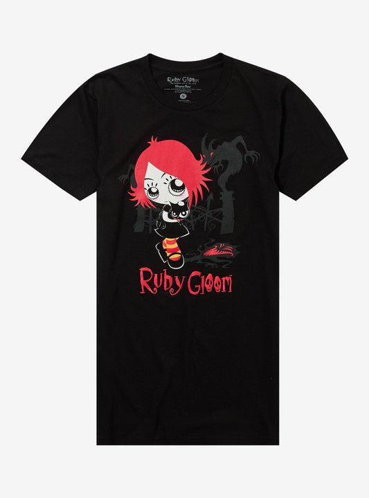 Ruby Gloom Doom Kitty Eerie Gates T-Shirt