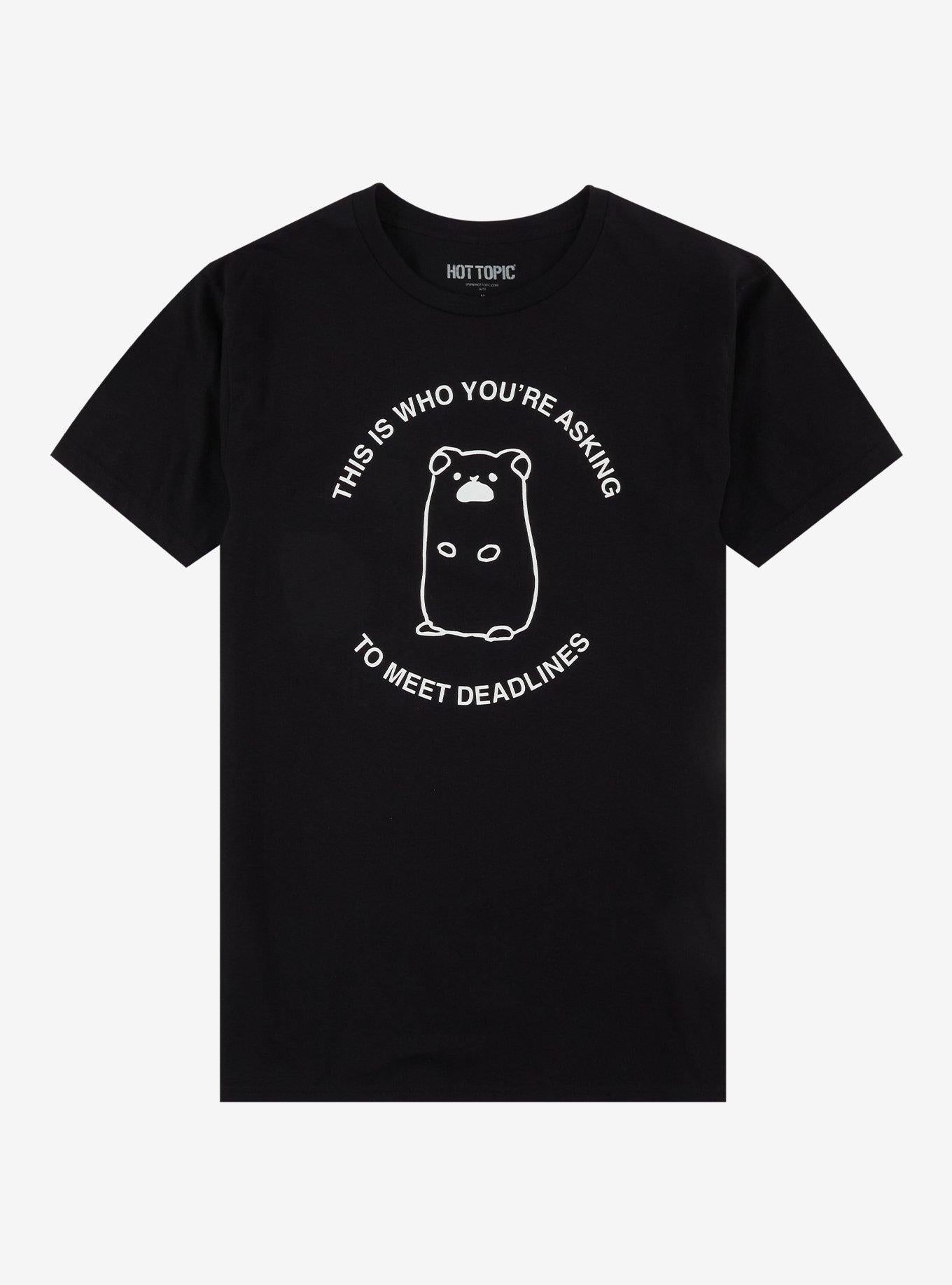 Hamster Deadlines T-Shirt | Premium Unisex T-Shirt, Trending Graphic Tee