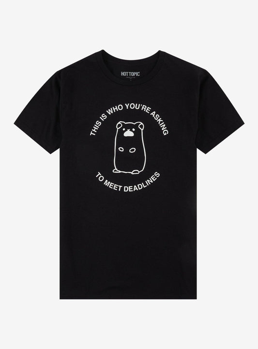 Hamster Deadlines T-Shirt | Premium Unisex T-Shirt, Trending Graphic Tee