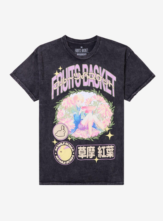 Fruits Basket Momiji Icons Dark Wash T-Shirt