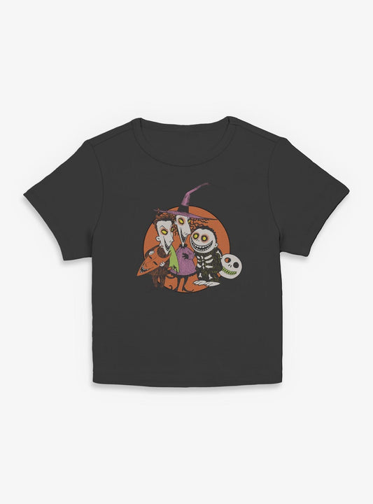 Disney The Nightmare Before Christmas Troublemakers Trio Girls Baby T-shirt | Trendy Graphic Tee | Casual Unisex T-shirt