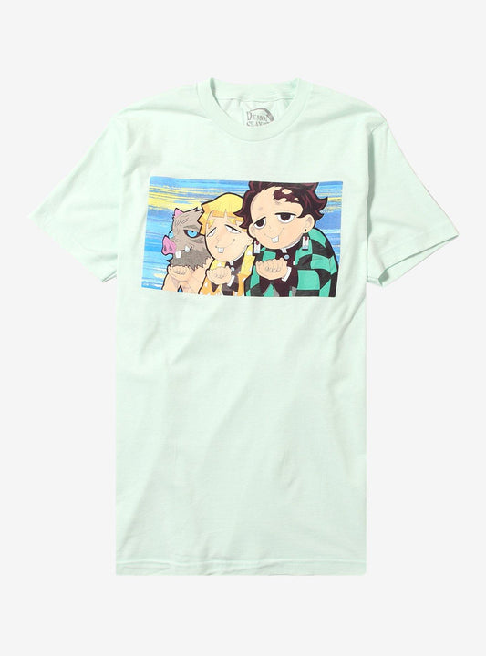 Demon Slayer: Kimetsu No Yaiba Trio Silly Face T-Shirt