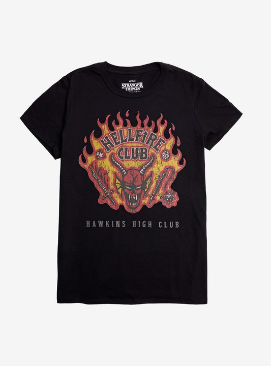 Stranger Things Hellfire Club Flames T-Shirt