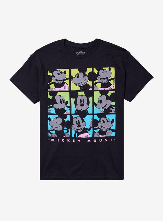 Disney Mickey Mouse Tonal Neon Grid T-Shirt