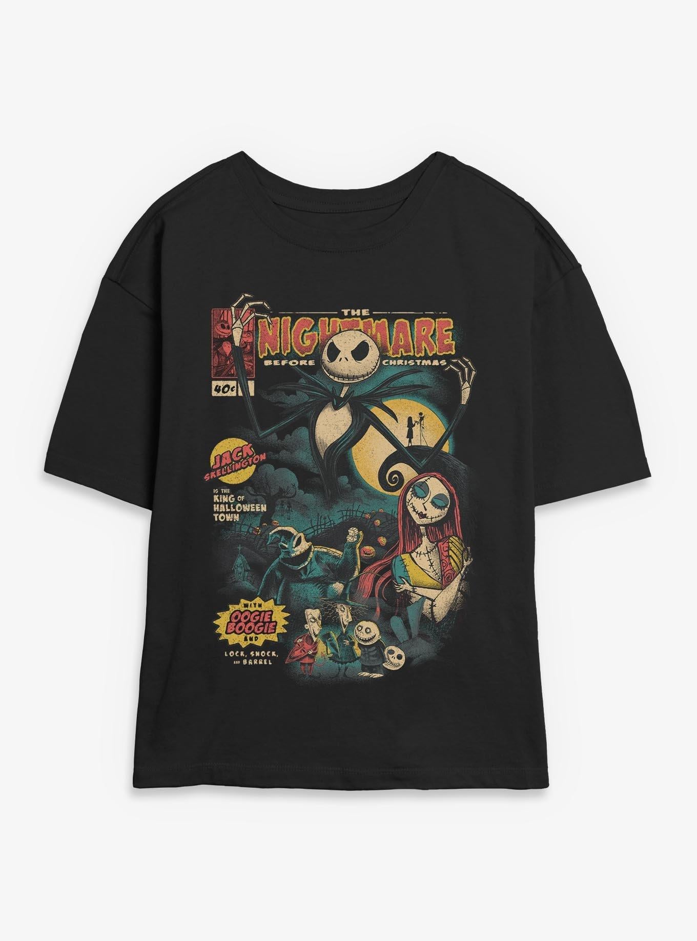 Disney The Nightmare Before Christmas Comic Cover Girls Skimmer T-Shirt T-Shirt | Streetwear Vibe | Must-Have Style