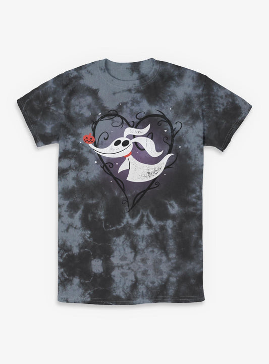 Disney The Nightmare Before Christmas Zero Pumpkin Nose Tie-Dye T-Shirt T-Shirt | Streetwear Vibe | Great Gift Idea
