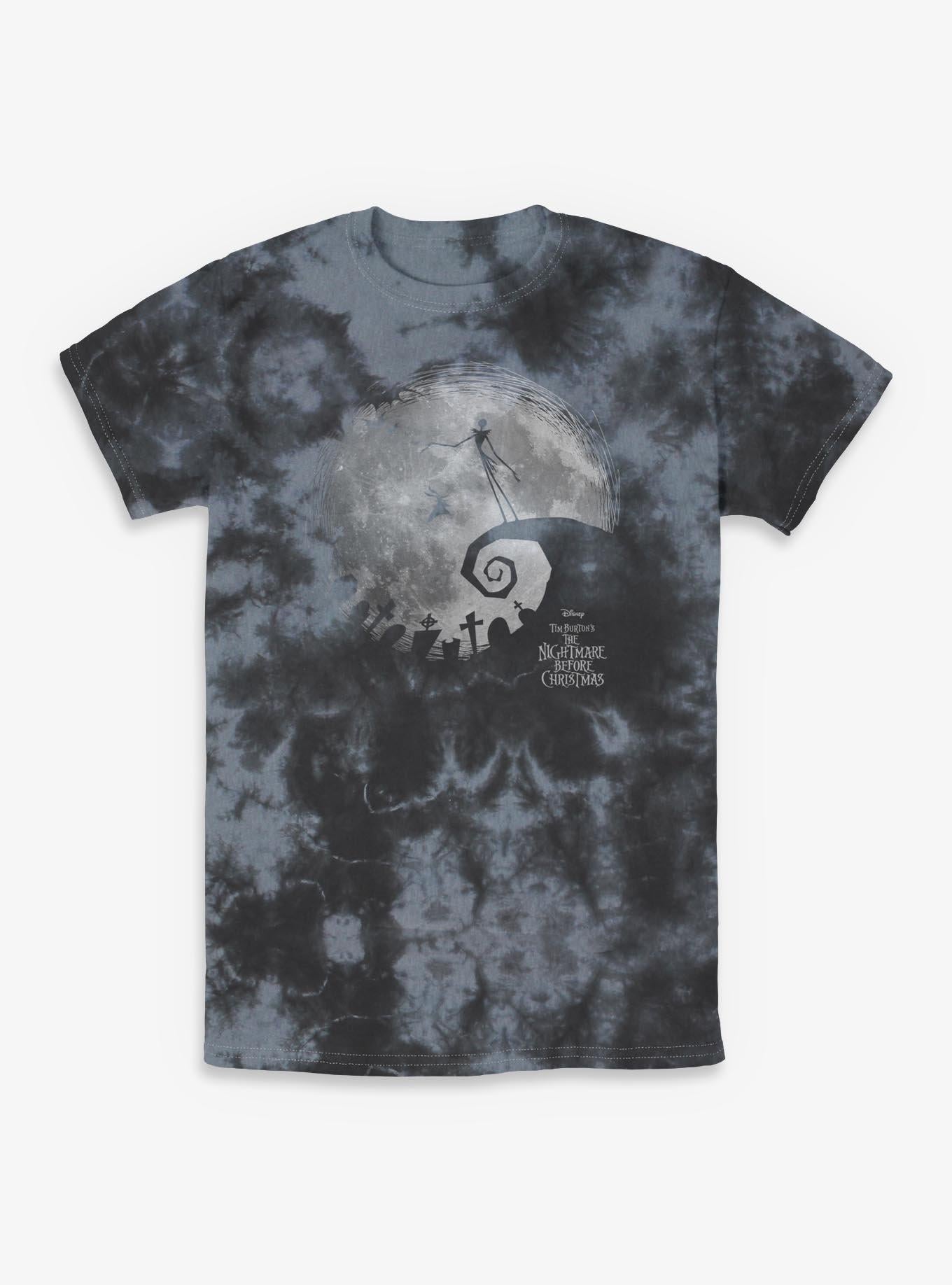 Disney The Nightmare Before Christmas The Nightmare Moon Tie-Dye T-Shirt T-Shirt | Streetwear Vibe | Top Pick For Fans