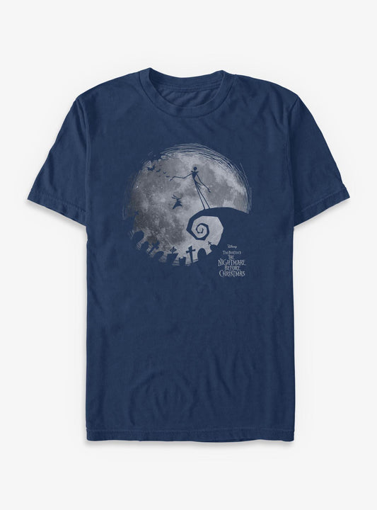 Disney The Nightmare Before Christmas The Nightmare Moon Garment Dye T-Shirt T-Shirt | Premium Graphic | Trending Now