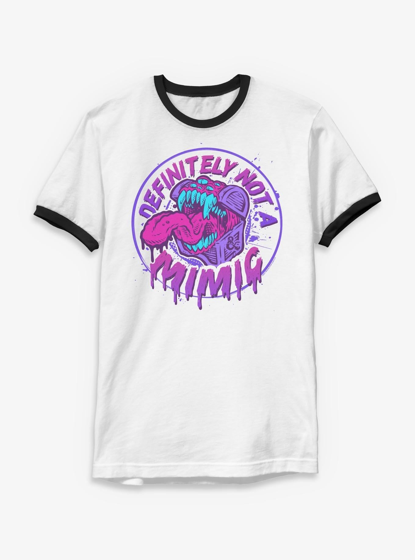 Dungeons & Dragons Defintely Not A Mimic Badge Ringer T-Shirt