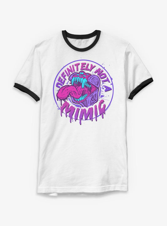 Dungeons & Dragons Defintely Not A Mimic Badge Ringer T-Shirt