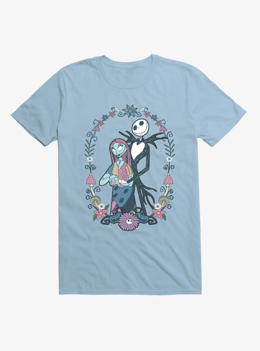 Disney The Nightmare Before Christmas Jack and Sally Flowers T-Shirt Hot Topic Exclusive T-Shirt | Best-Selling Artwork | Top Pick For Fans