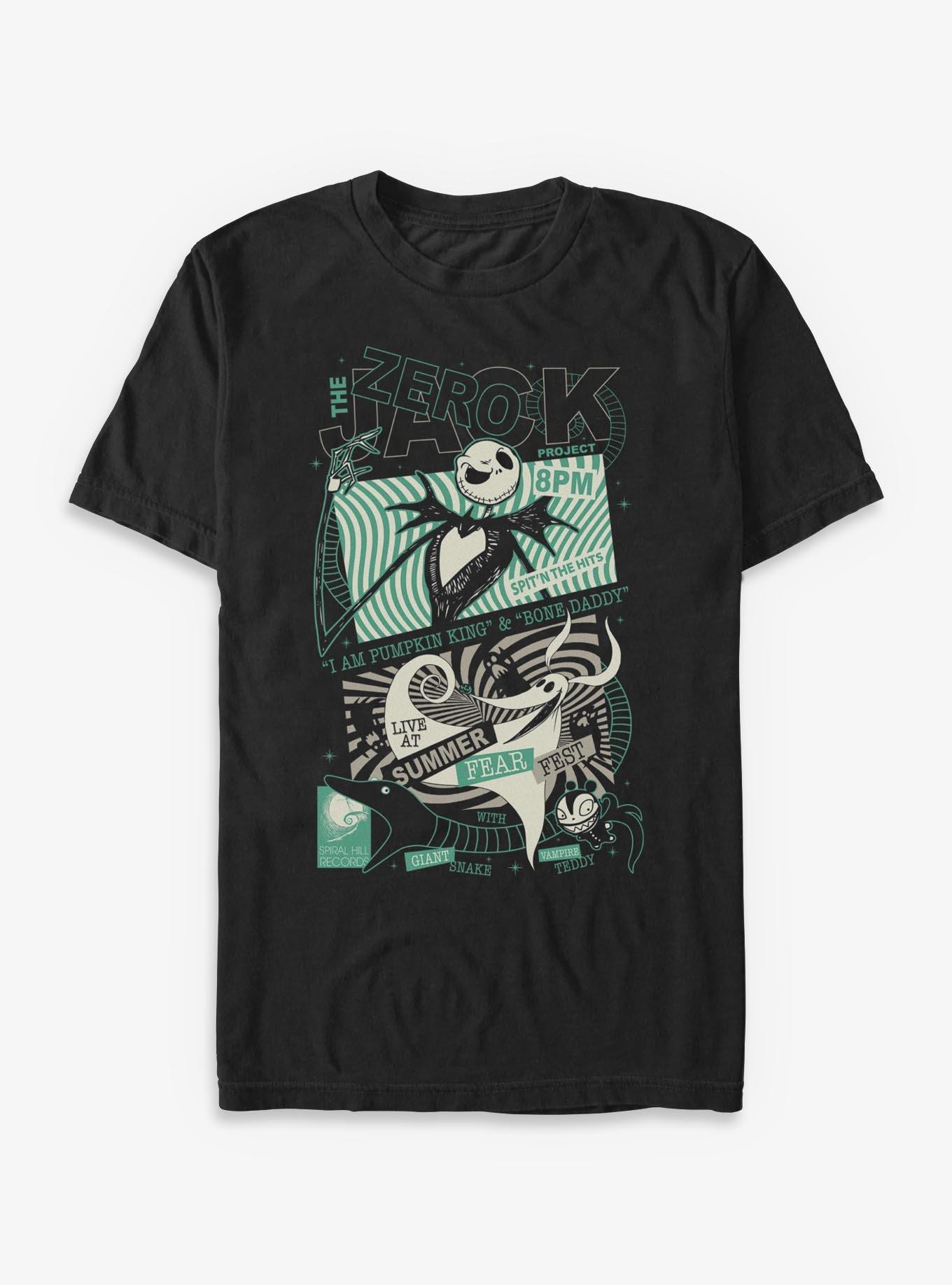 Disney The Nightmare Before Christmas Jack Zero Poster T-Shirt Poster | Aesthetic Graphic | Perfect For Daily Wear