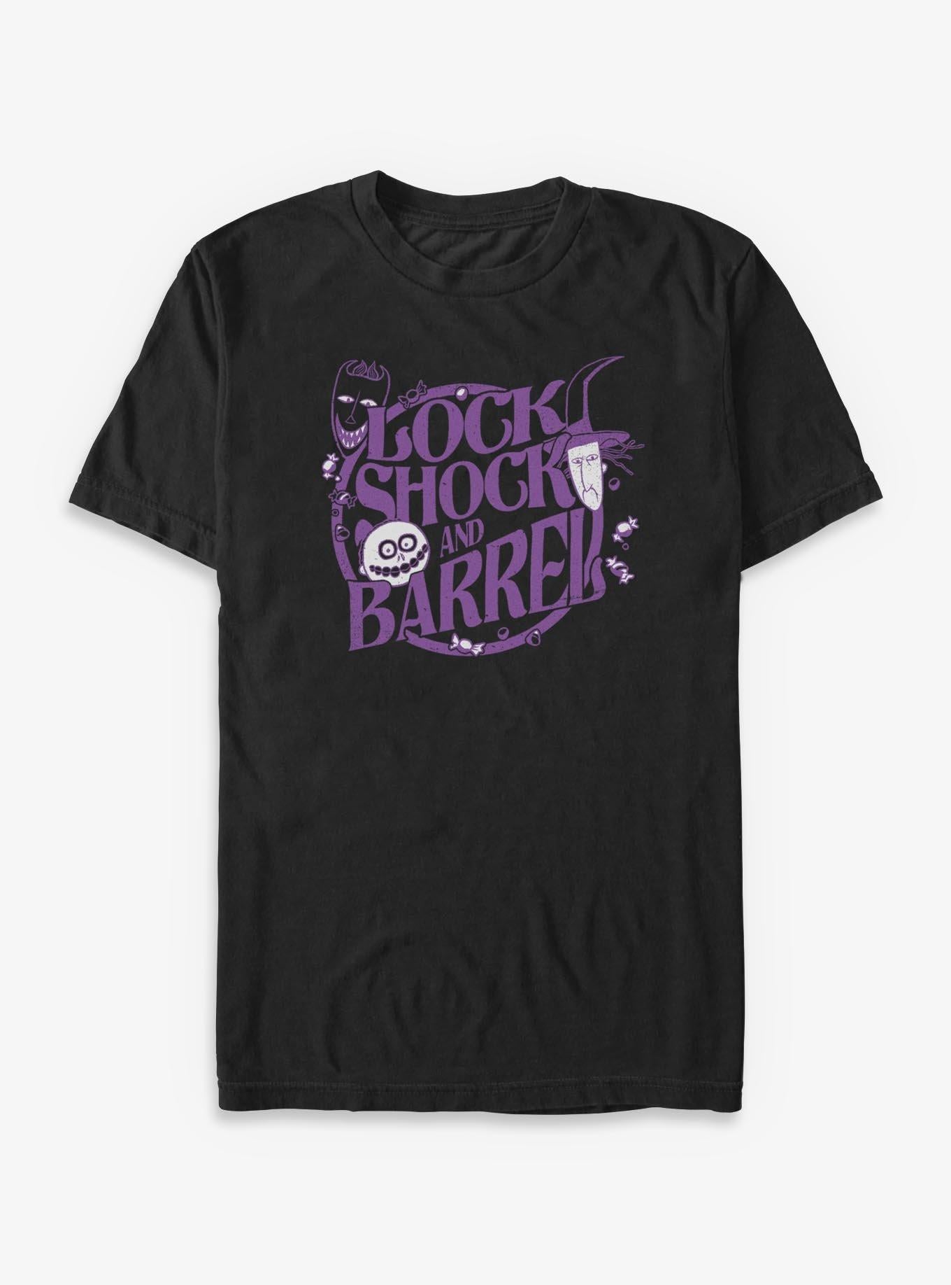 Disney The Nightmare Before Christmas Circle Lock Shock Barrel T-Shirt T-Shirt | Viral Style | Great Gift Idea