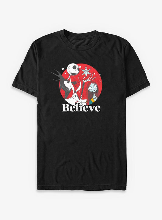 Disney The Nightmare Before Christmas Jack Sally Believe T-Shirt T-Shirt | Best-Selling Artwork | Perfect For Daily Wear