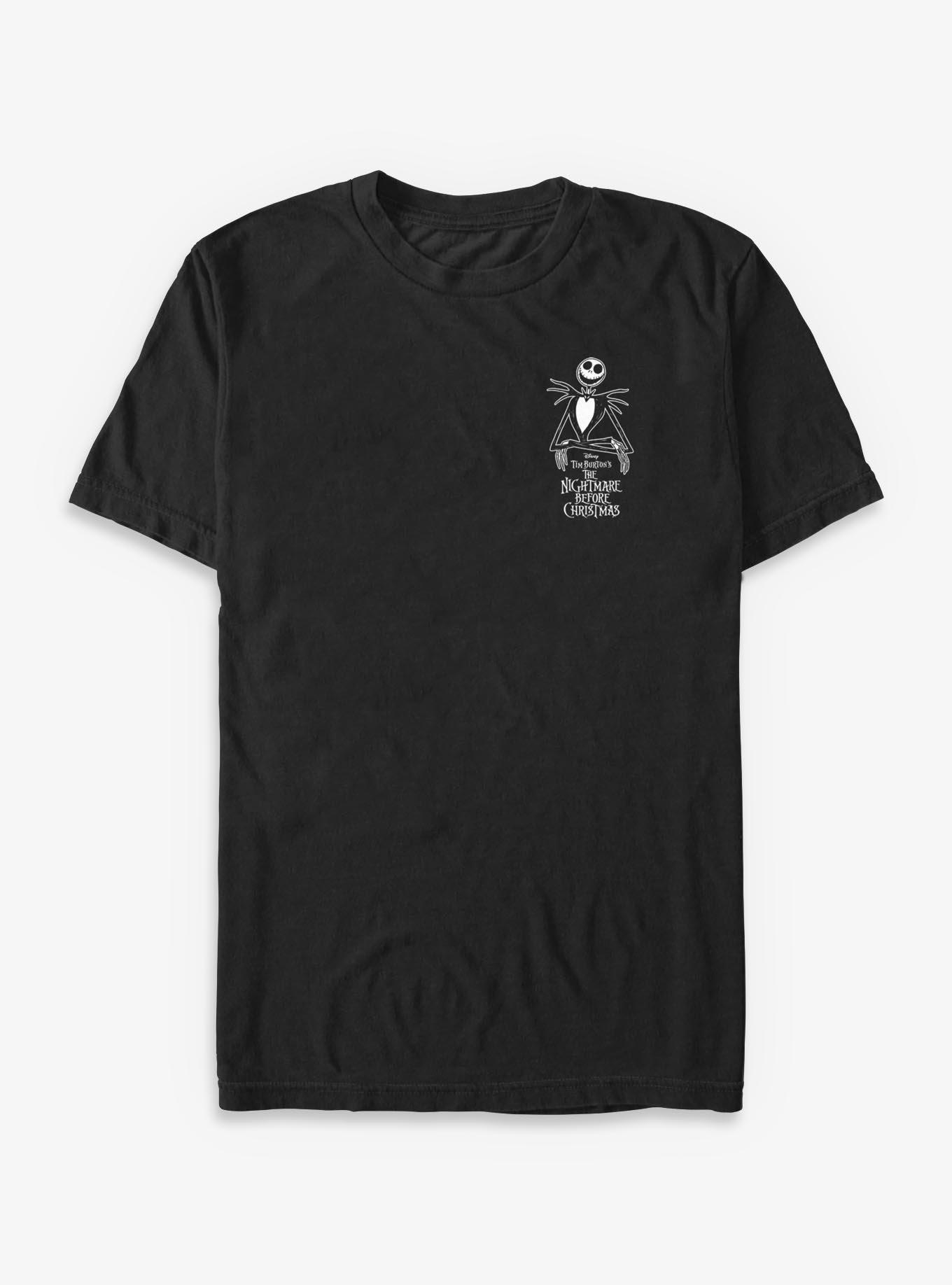 Disney The Nightmare Before Christmas Jack Pocket Logo T-Shirt T-Shirt | Exclusive Edition | Trending Now