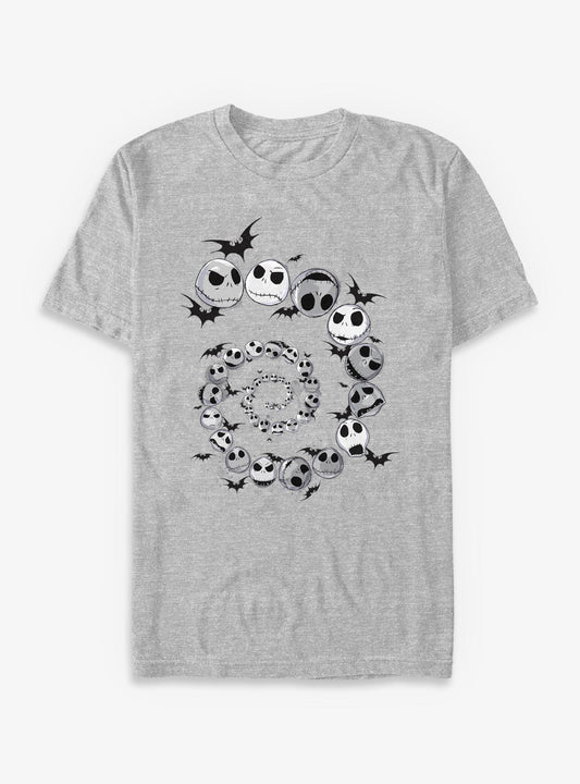 Disney The Nightmare Before Christmas Spiral Jack Head T-Shirt T-Shirt | Aesthetic Graphic | Great Gift Idea