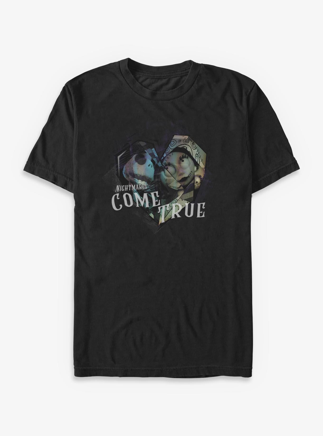 Disney The Nightmare Before Christmas Nightmares Come True Heart T-Shirt T-Shirt | Premium Graphic | Top Pick For Fans