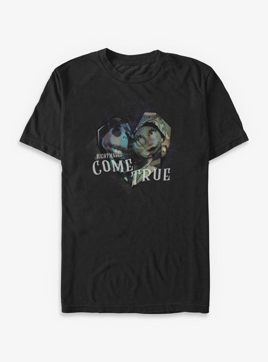Disney The Nightmare Before Christmas Nightmares Come True Heart T-Shirt T-Shirt | Premium Graphic | Top Pick For Fans