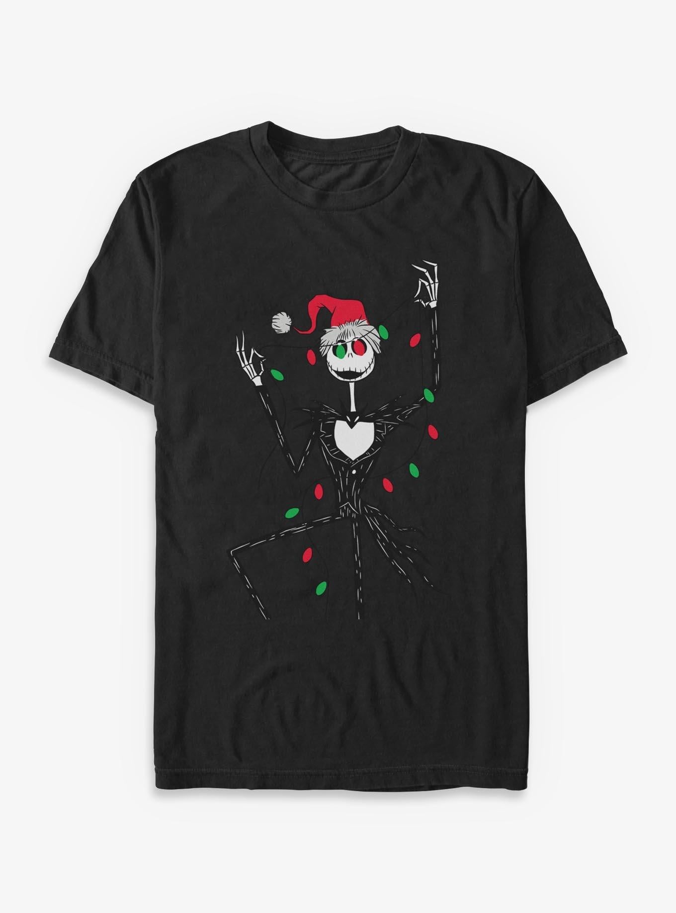 Disney The Nightmare Before Christmas Jack Christmas Lights T-Shirt T-Shirt | Best-Selling Artwork | High Demand Item