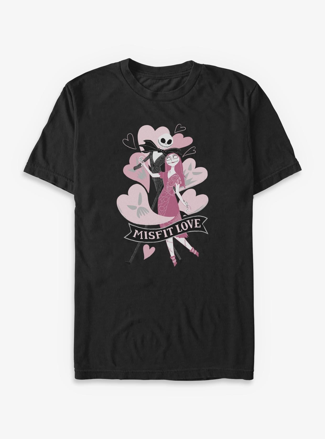 Disney The Nightmare Before Christmas Jack Sally Misfit Love T-Shirt T-Shirt | High-Quality Print | Trending Now